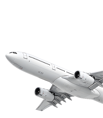 Avion en vol illustrant les nuisances sonores aériennes