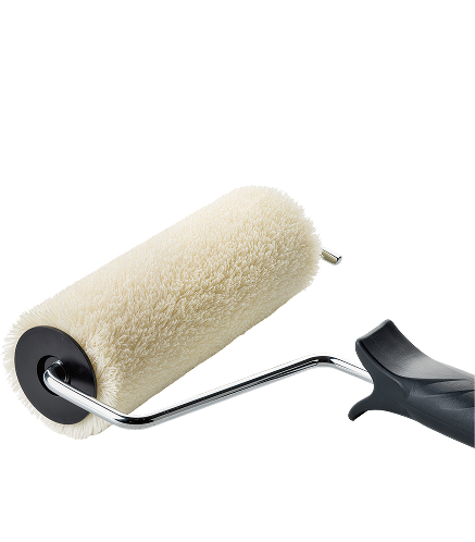 Rouleau de peinture illustrant le diagnostic plomb